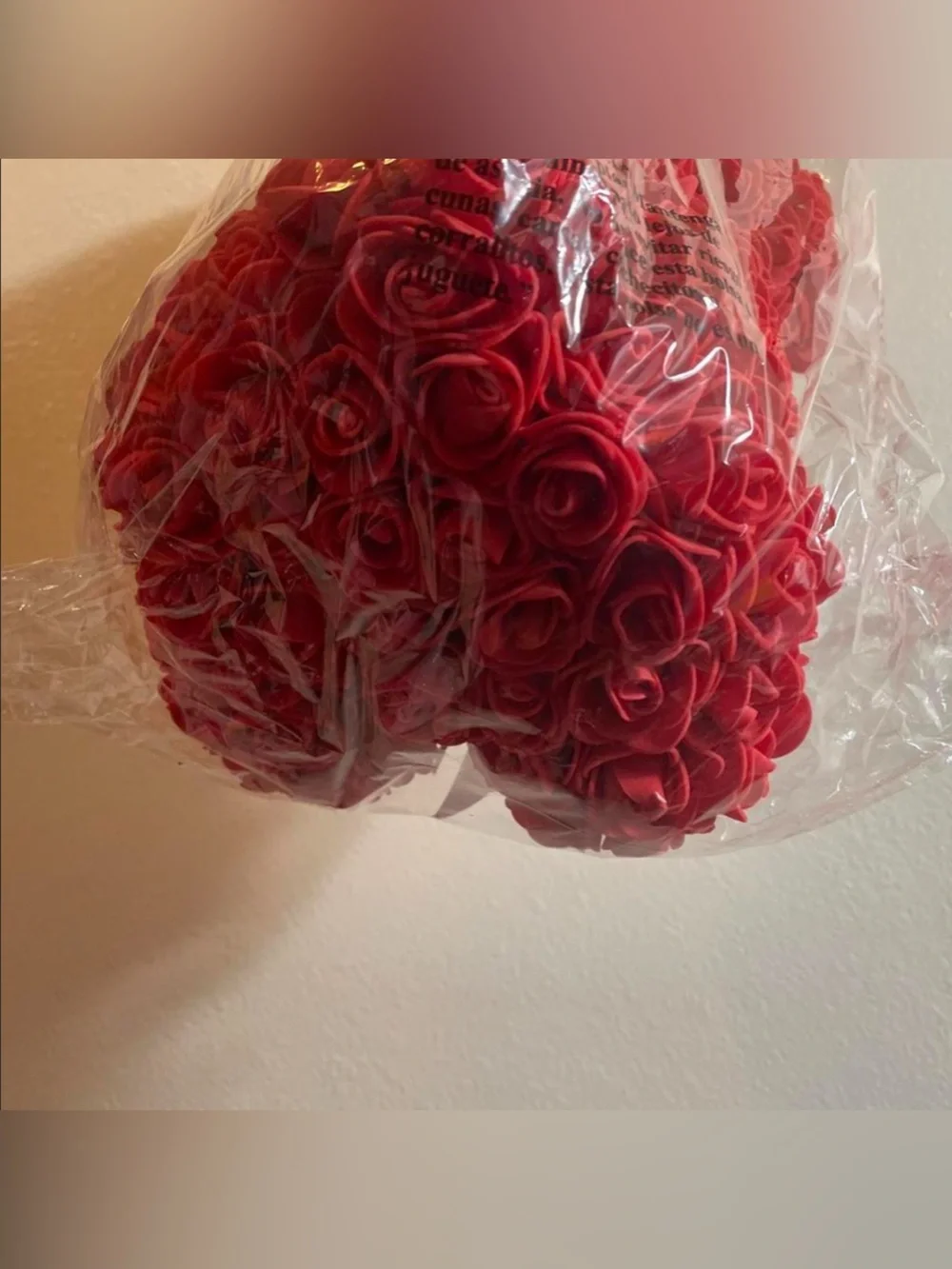 Red rose teddy bear